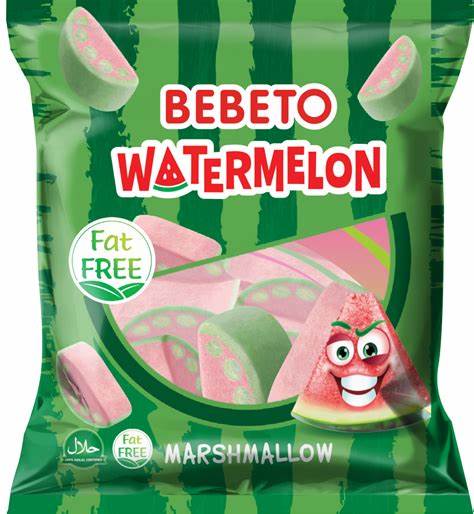 Bebeto Halal Watermelon Marshmallow, 275g - 9.7oz